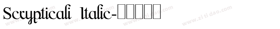 Scrypticali Italic字体转换